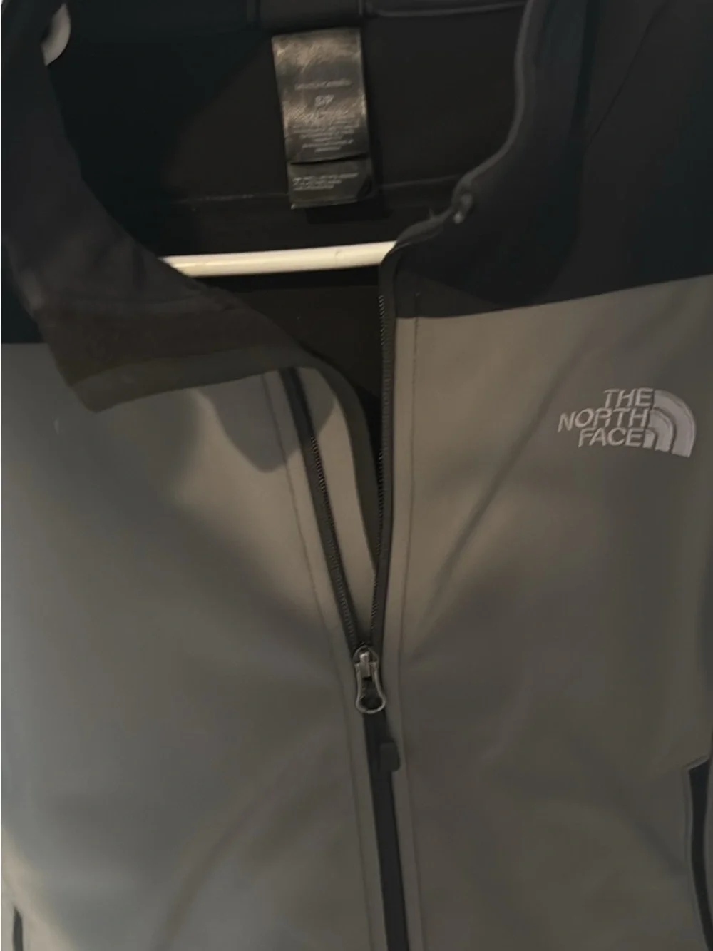 The North Face Men’s Two-Tone Softshell Jacket in Gray and Black